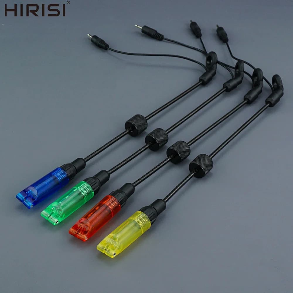 Hirisi B2032 Indicatore LED per Pesca alla Carpa, Swinger con Luce LED per Rilevamento Abboccata su Canna Morbida in Metallo, per Pesca a Carpa e a Pesci Grossi
