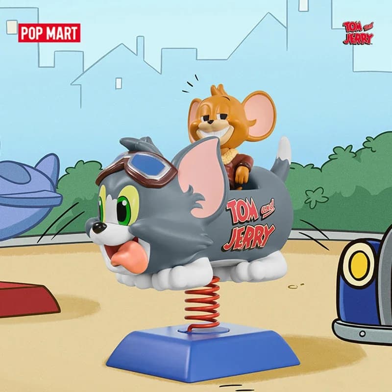 POPMART TOM e JERRY Serie Luna Park Blind Box - Mystery Box Giocattoli, Bambole, Figure Anime Carine, Ornamenti da Collezione