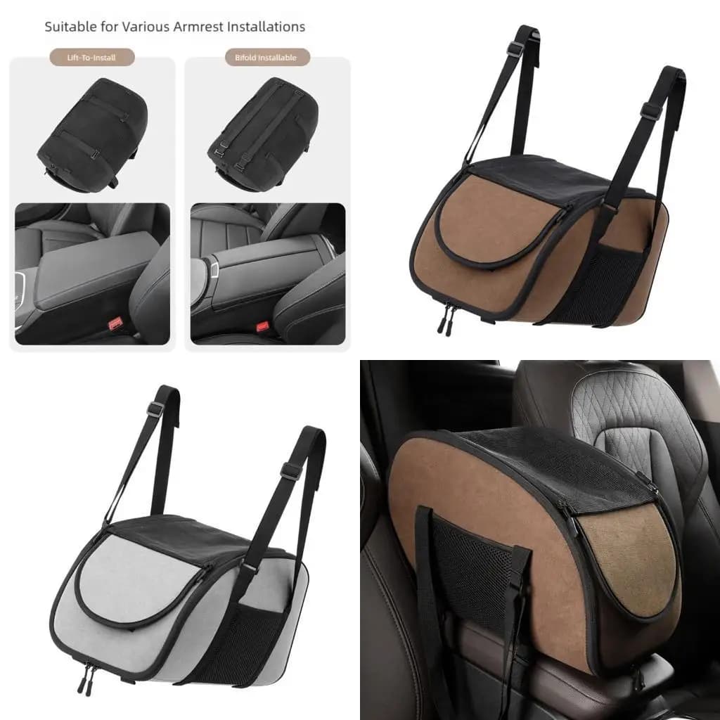 Removable and Washable Center Console Pet Automotive Pet Carriers