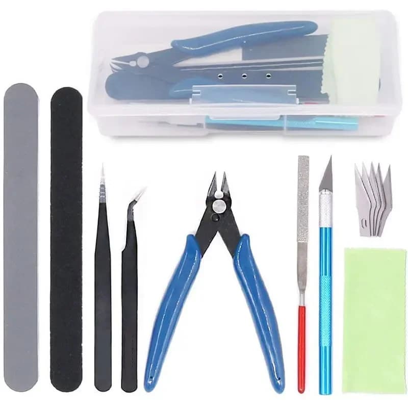 Kit di Strumenti per Modellismo, Attrezzi per Assemblaggio Modelli Gundam, Strumenti Base per Modellisti Hobbisti