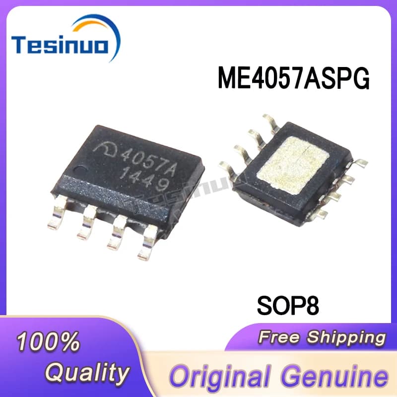 10/PCS New Original ME4057ASPG ME4057A 4057A SOP8 4.2V lithium-ion battery linear charger chip In Stock