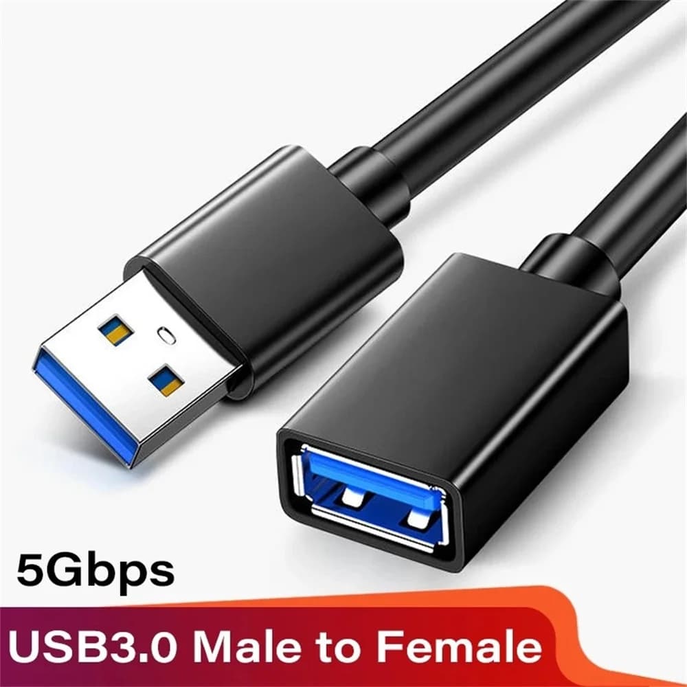 Cavo di prolunga USB 3.0 5Gbps da maschio a femmina per Smart TV, PS4, PS3, Xbox One, SSD, laptop