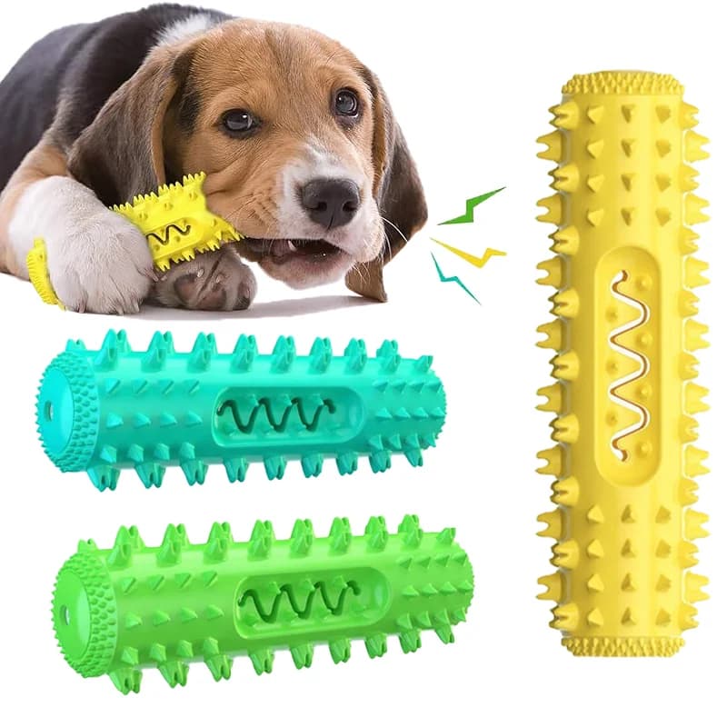 Bastoncino da masticare dentale approvato dal veterinario - Spazzolino da denti rinfrescante 3 in 1 per cani di piccola taglia/media, pulizia dei denti estivi e massaggio delle gengive