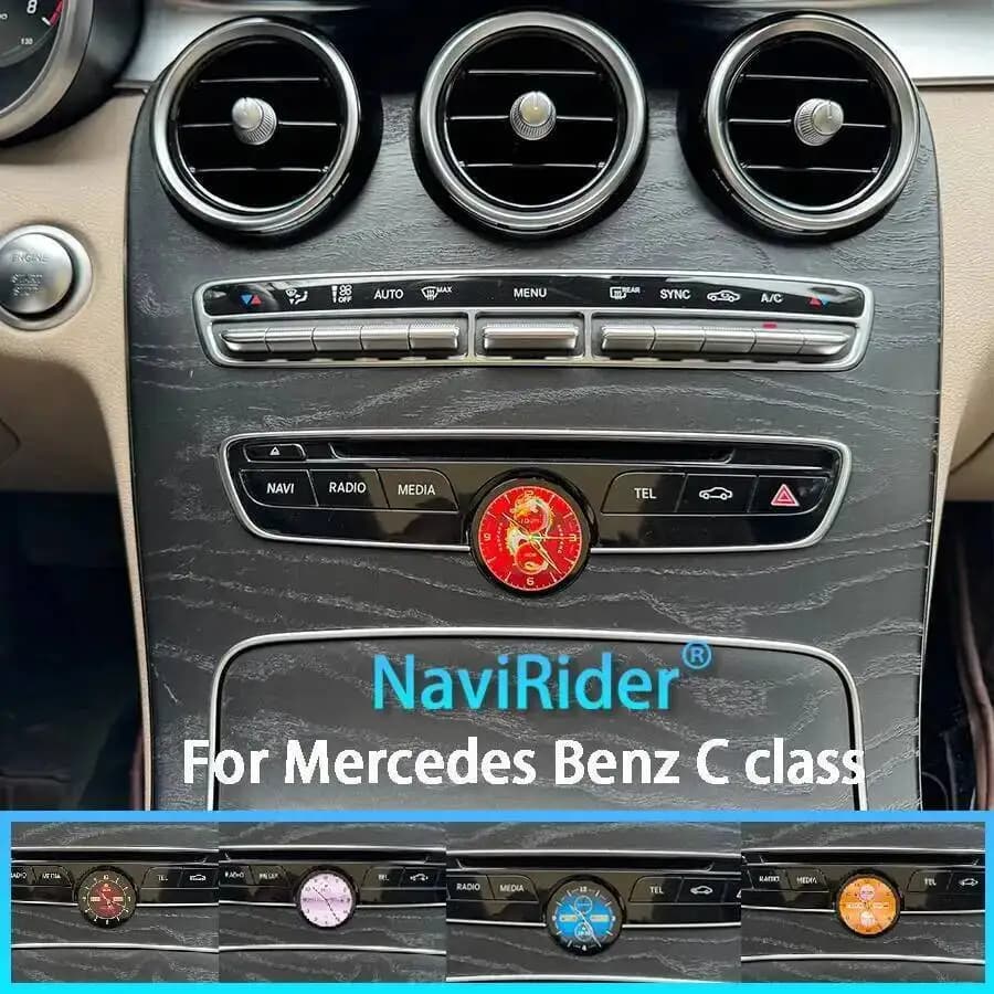 For Mercedes Benz Class CLS W205 Class S Class E LCD Interior Central auto New chronometer Smart watch compass Electronic meter