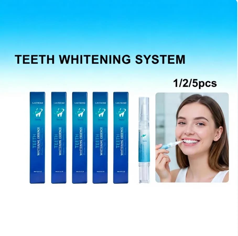 Teeth whitening pen without sensitivity - Effective and painless whitening essence cleaning pen for brighter smiles