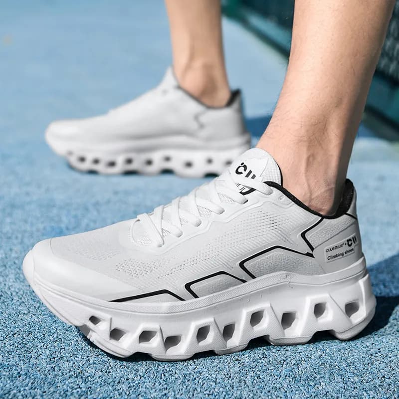 Men's Running Shoes Jogging Outdoor Breathable Couple Mesh Non-Slip Cushioning Off-road Shoes Luxury shoes Trainer Race Sneakers