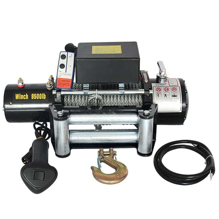 Auto Electric Boat Anchor 12V 24V Mini Electric Winch 2000lb Steel Wire Rope Remote Control For Cranes