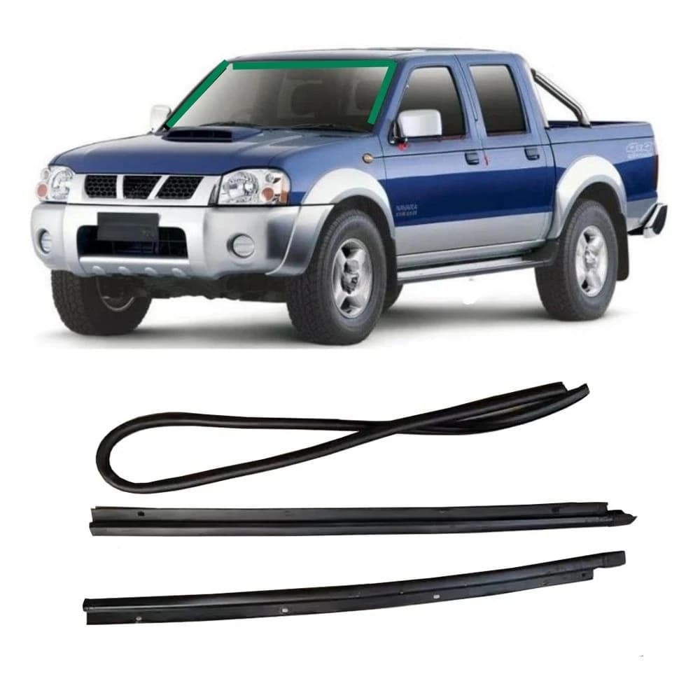 1 Kit Scratch Windshield Rubber Shell for D22 Front Glass Weatherstrip Seal for Nissan Pickup Windscreen Protective Rubber