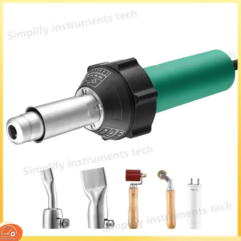 1600W Hot Air Plastic Welding Gun PVC TPO Vinyl Roofing Membrane Welder Torch Repair Tool Kit 122-1112F High Power Heat Gun