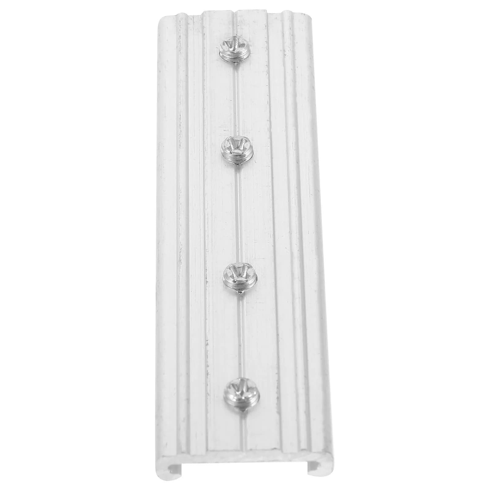 Heavy-Duty Aluminum Alloy Curtain Track Rail Joint Connector All-Match Color Smooth Finish for Kitchen Dining Room Window