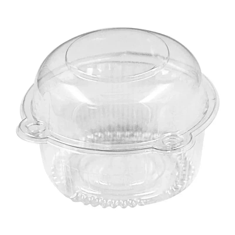 Scatole per cupcake in plastica trasparente da 100 pezzi Scatole per imballaggio a forma di testa di gatto carino per contenitori per alimenti per muffin per torte per feste di nozze