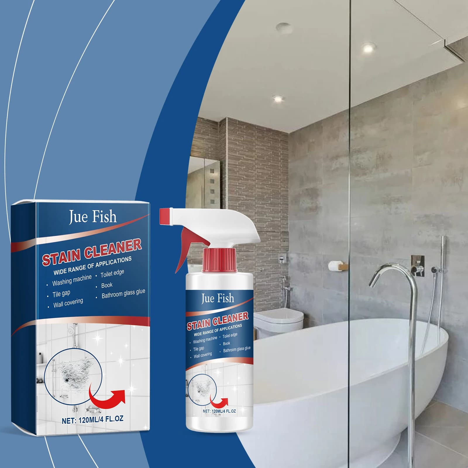 Household Bathroom Cleaner Dissolve Hard Scale Dirt for Bathtub Basin Toilet Indoor Restroom Daily Sanitary Cleaning Essentials
