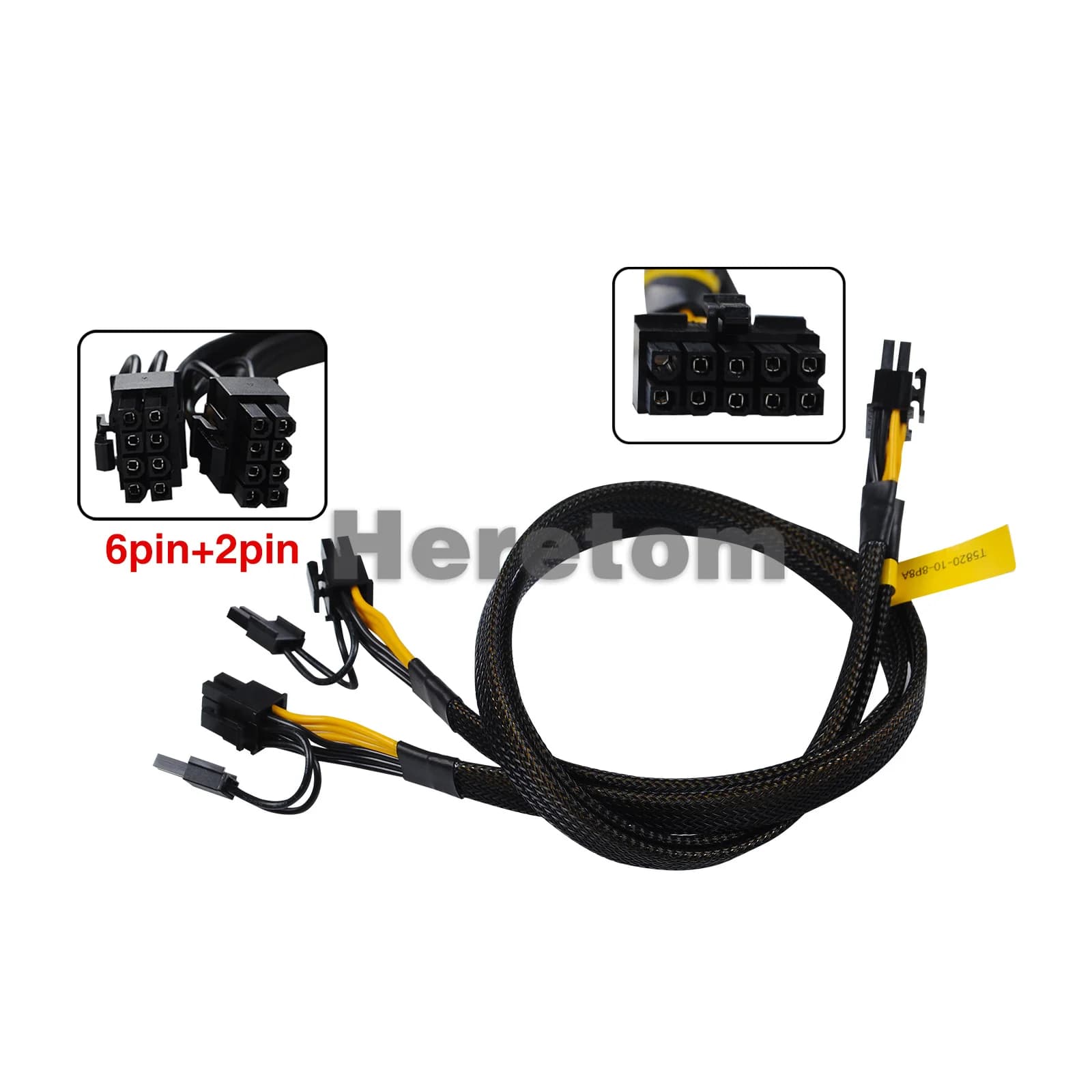 NEW For DELL T5820 Server GPU Video Card Power Cable 10-pin to PCI-E Dual 8-pin (6+2) Cord Connector