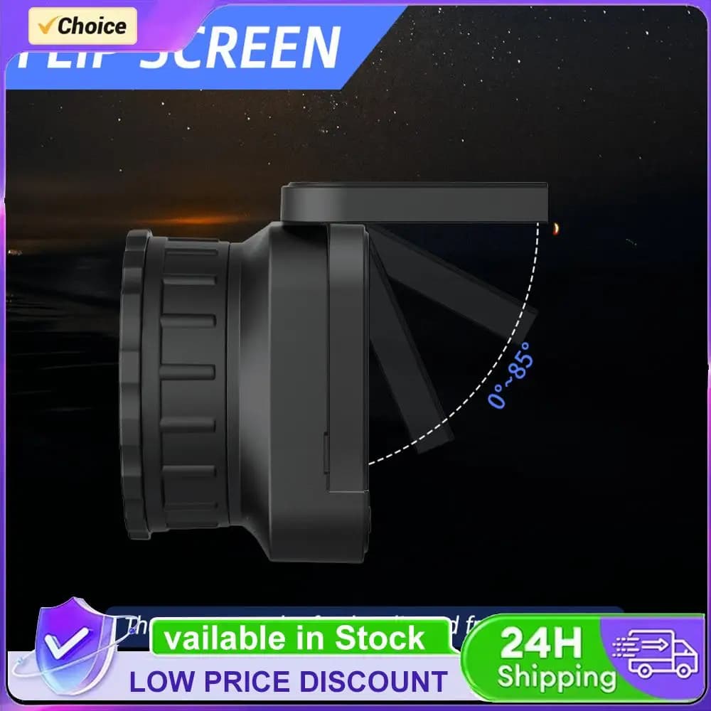 Oculare per Fotocamera Telescopica 64MP 4K HD 2.4G WIFI, Portatile 23-60mm per Binocoli Astronomici e Microscopi