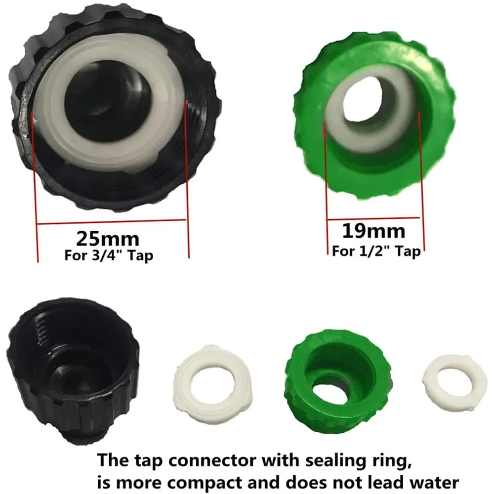 Connettore Rapido Doppio Maschio da 1/2 Pollice in ABS, Adattatore per Tubi da Giardino, Set di Prolunghe per Tubi