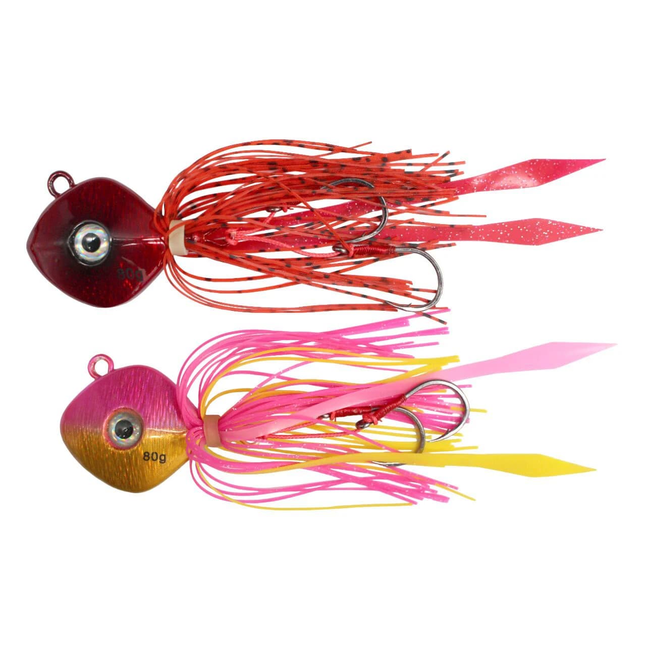 1PC Metallo Affondamento Snapper Jig Gomma Gonne Ganci 80g100g150g200g Acqua Salata Assist Gancio pesca Richiamo di Pesca Cursore Inchiku Jig