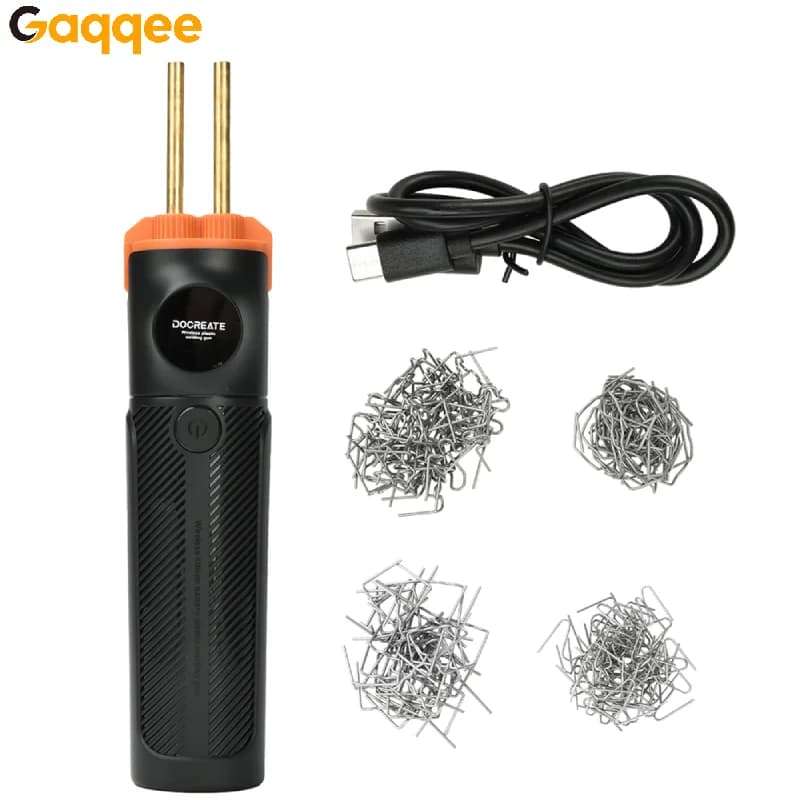 Pistola per saldatura in plastica al litio wireless con batteria da 5000 mAh Kit di saldatura a luce LED a riscaldamento rapido per la riparazione di motociclette per auto