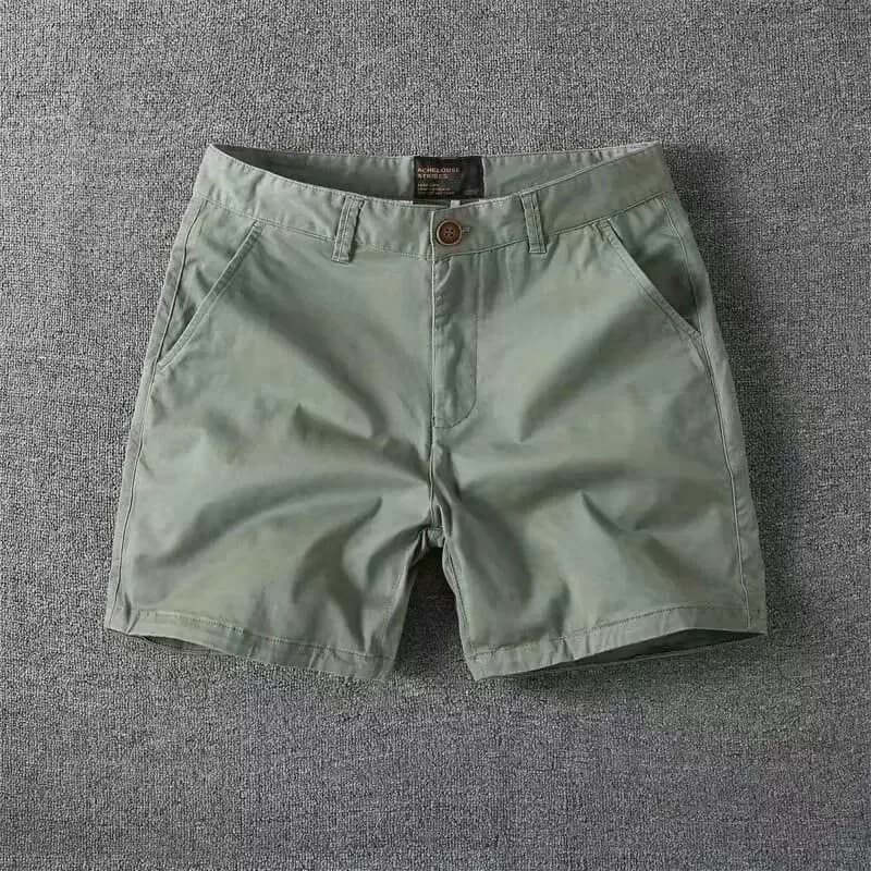 Mens Casual Wear-Resistant Short Pants Summer Slim Fit Three-Quarter Length Dirt-Resistant Workwear Shorts for Men
