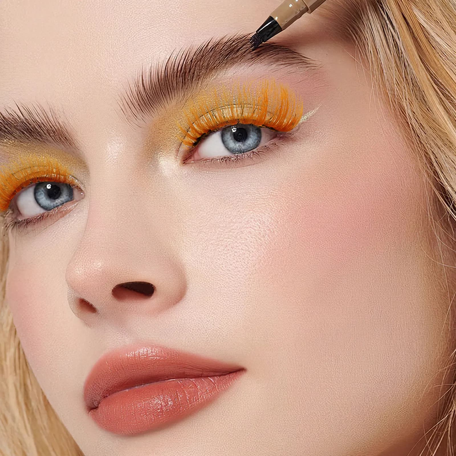 5 Paia di Ciglia Finte Colorate Sottili e Lunghe per Feste, Trucco Quotidiano, Cosplay, Halloween e Performance