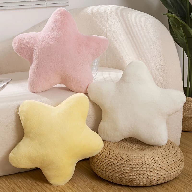 Nice butter cheese shooting pillow, plush, dorm, sofa, chair, pillow, pentagon, soft star shape, birthday gift for children