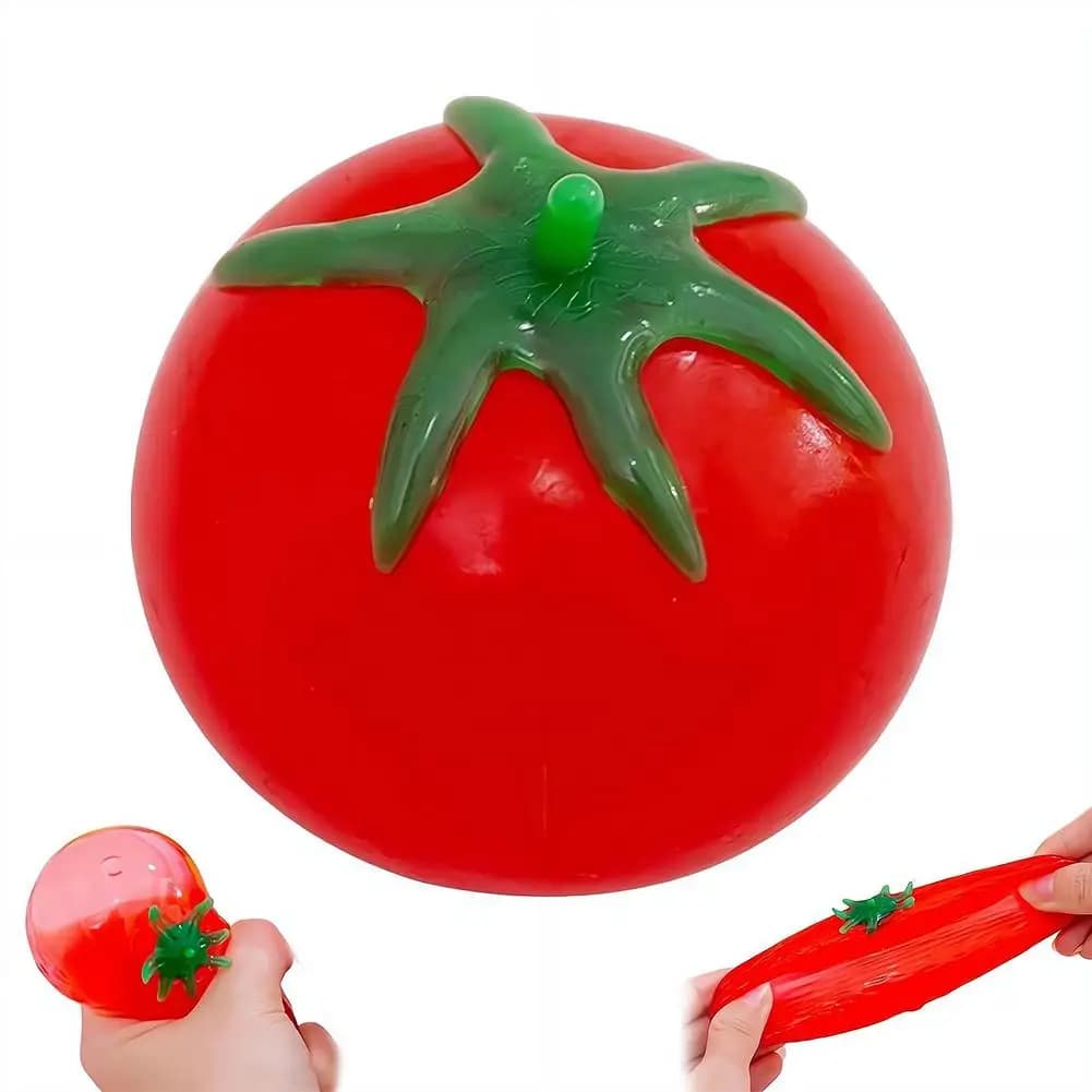 Giocattolo Antistress Realistico a Forma di Frutta, Palla d'Acqua Morbida in TPR, Giocattolo da Spremere per Decompressione per Bambini e Adulti
