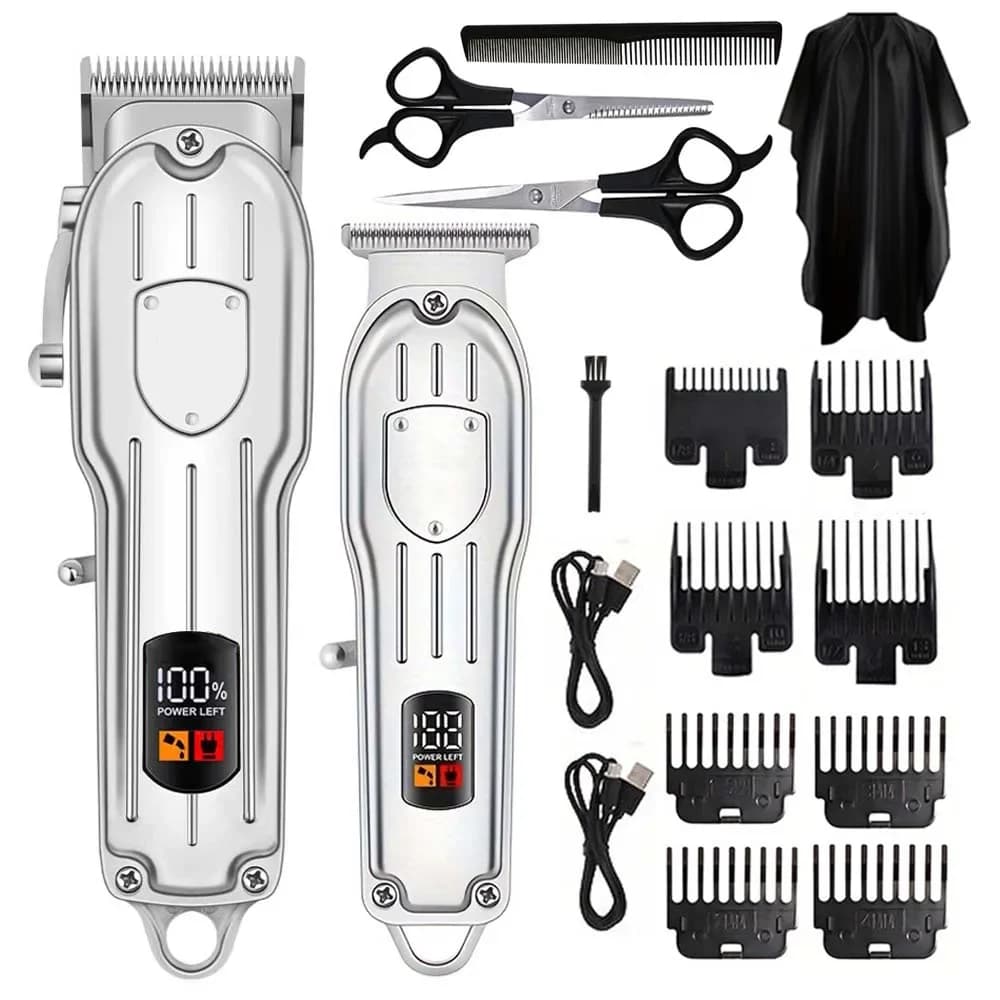 Electric Hair Clipper Display Digital Multifunctional Home Hair Trimmer Professional Grade Haircut Grooming Kit for Men
