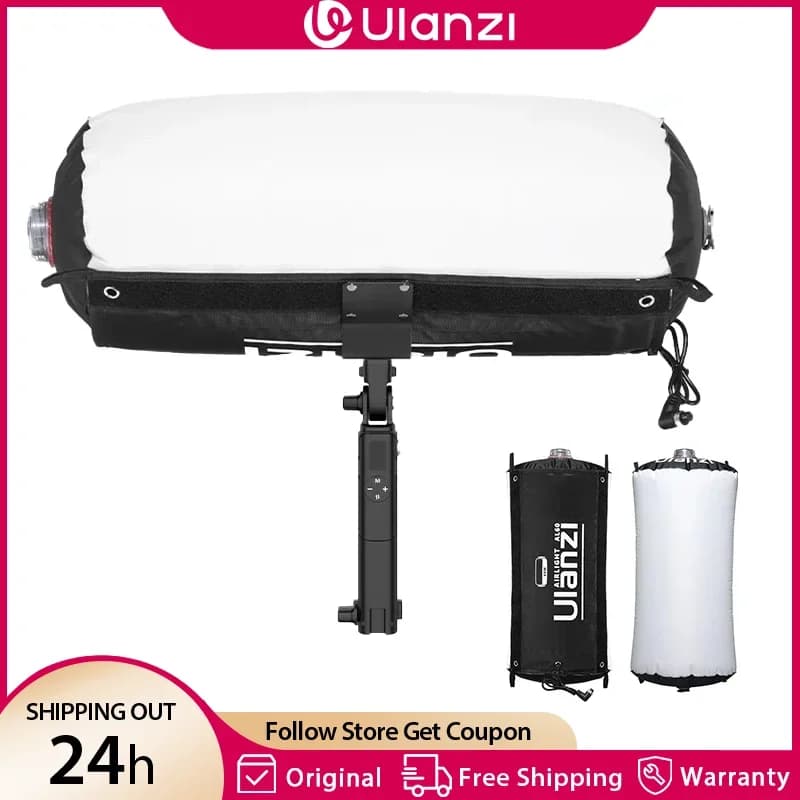 Ulanzi AL60 AL120 68W 136W Tubo dell'aria gonfiabile Luce APP Controllo LED Luce 2700K-6500K Luce portatile bicolore per la fotografia