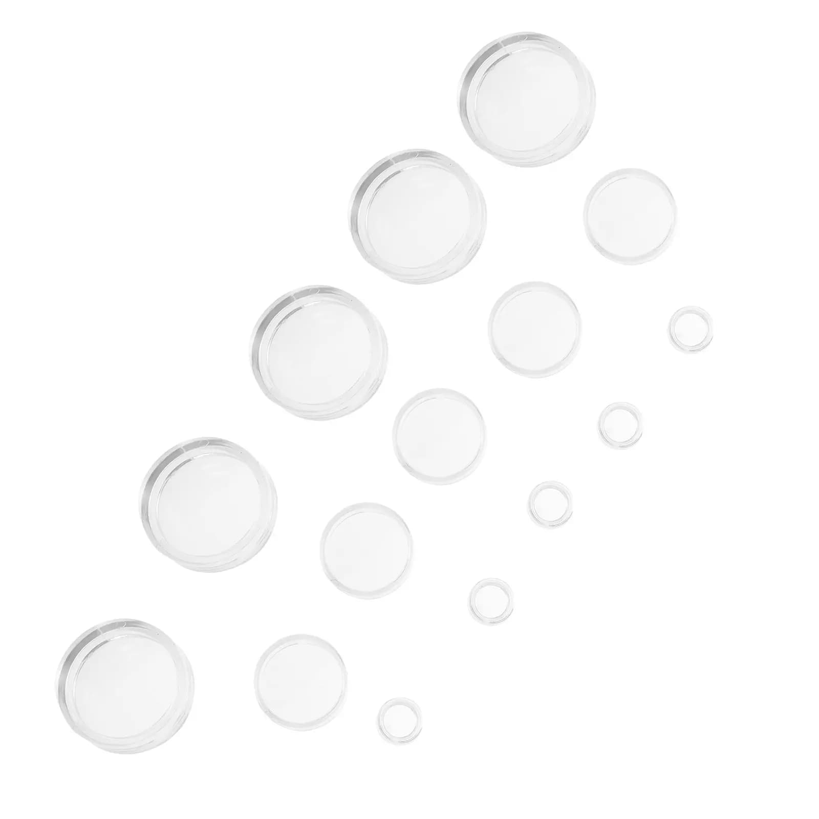 15Pcs Premium Clear Acrylic Sphere Display Stand Heavy Duty Stable for Softball Baseball Golf Ball Ring Collection Showcase