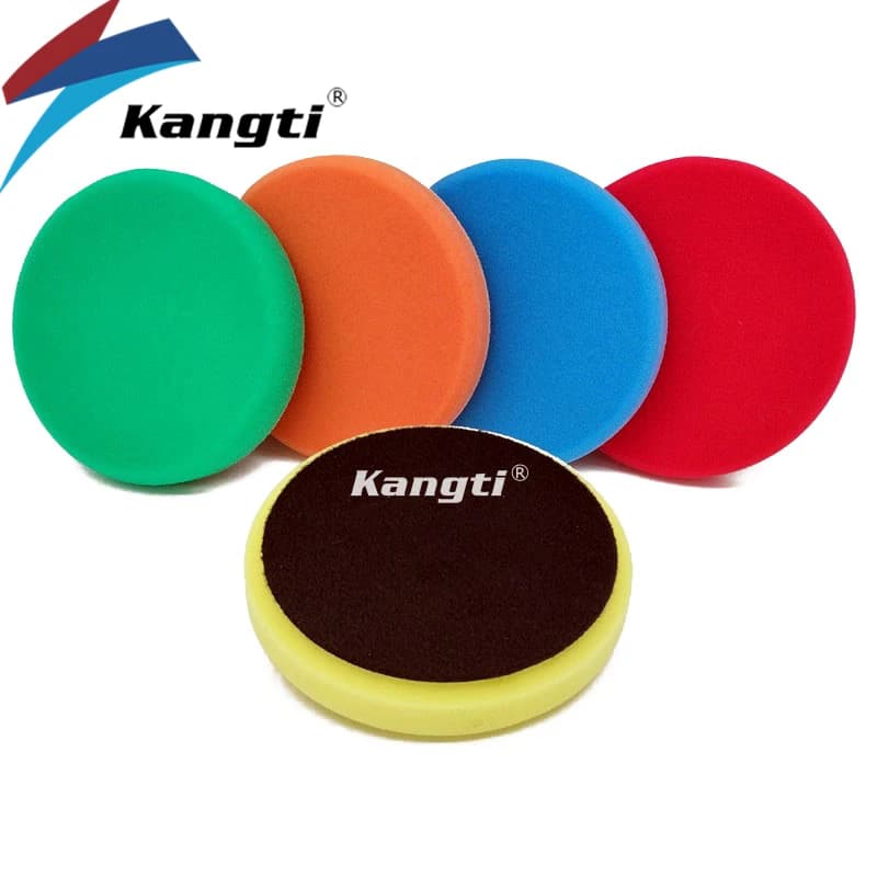 Kangti 5 "(125mm)/6"(150mm) Cuscinetto in schiuma convessa Germania Tampone per lucidatura Spugna Tappetino per dettagli auto Disco per lucidatura in schiuma Cera per auto