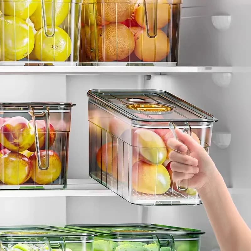 Storage box for refrigerator sorting, eggs, fruit and vegetables, freshness storage box for sub-packing for food preservation