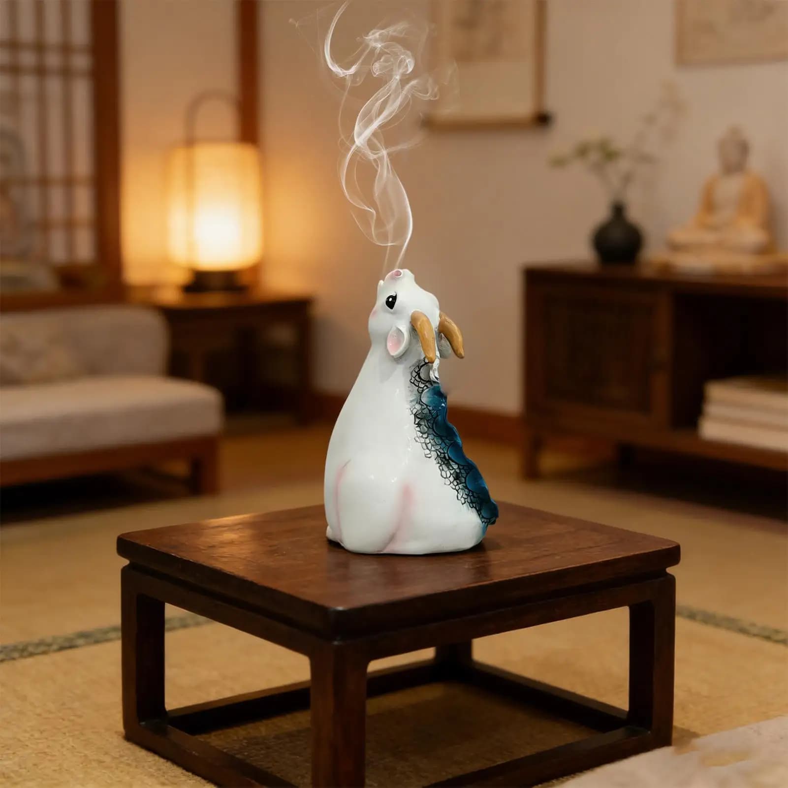 Porta incenso a forma di drago, scultura in resina, bruciatore di incenso decorativo per camera da letto, sala yoga, meditazione, appartamento