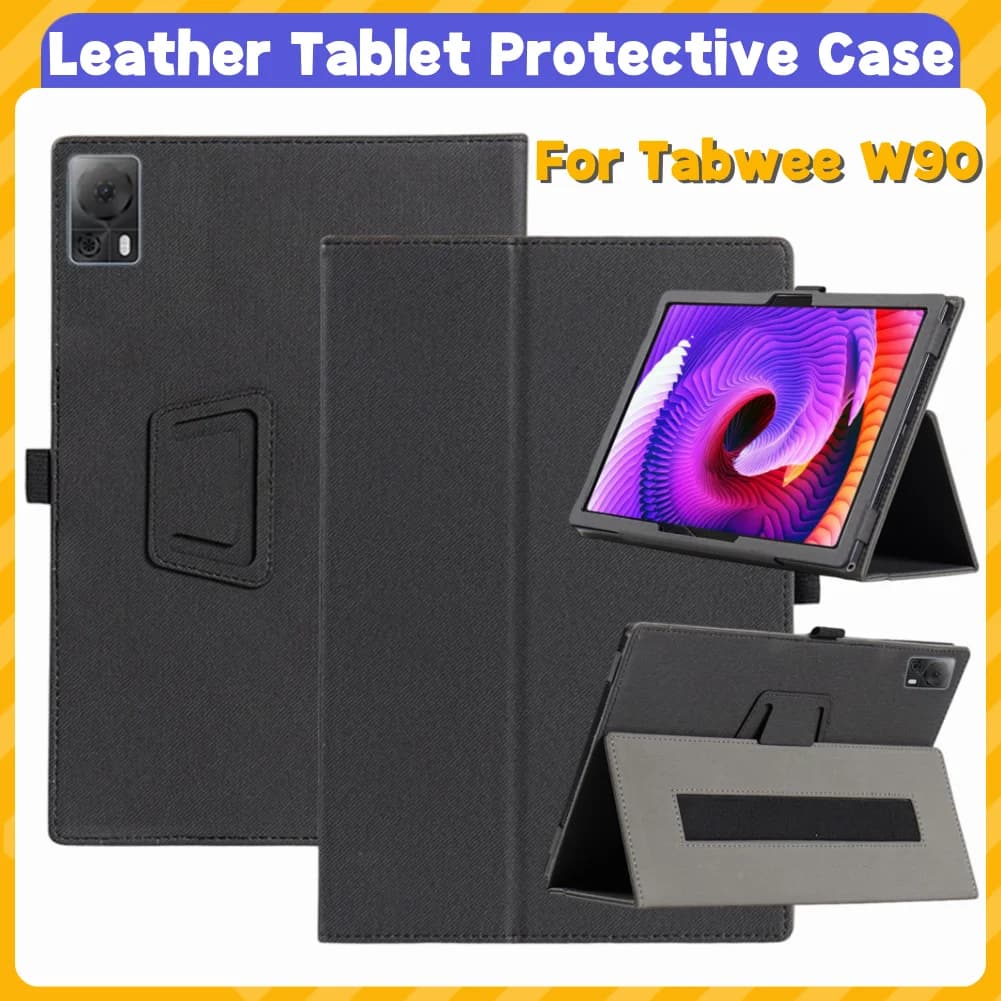 Custodia Protettiva per Tablet Tabwee W90, Anti-Polvere, con Supporto Folio e Chiusura Magnetica, Accessori per Computer