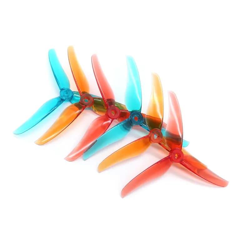 2 Paia di Eliche T-motor T5146 da 5 Pollici a 3 Pale CW CCW Compatibili con Sistema POPO in Policarbonato Leggero per Droni da Corsa FPV