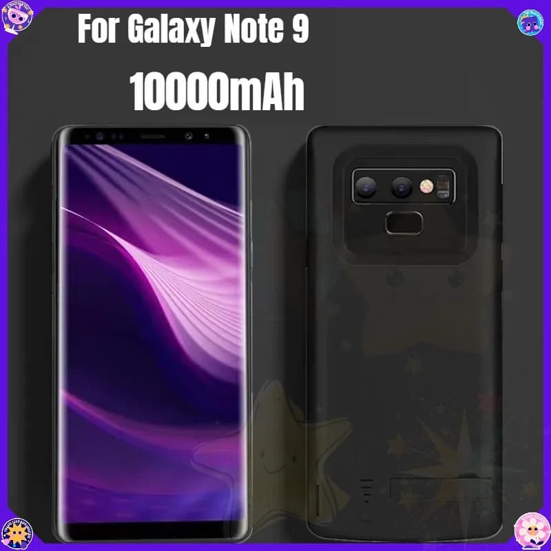 Custodia per caricabatteria con copertura per banca di potere di ricarica wireless da 6500 mAh per Galaxy Note 9 Caricabatteria di ricambio per Samsung Note 9