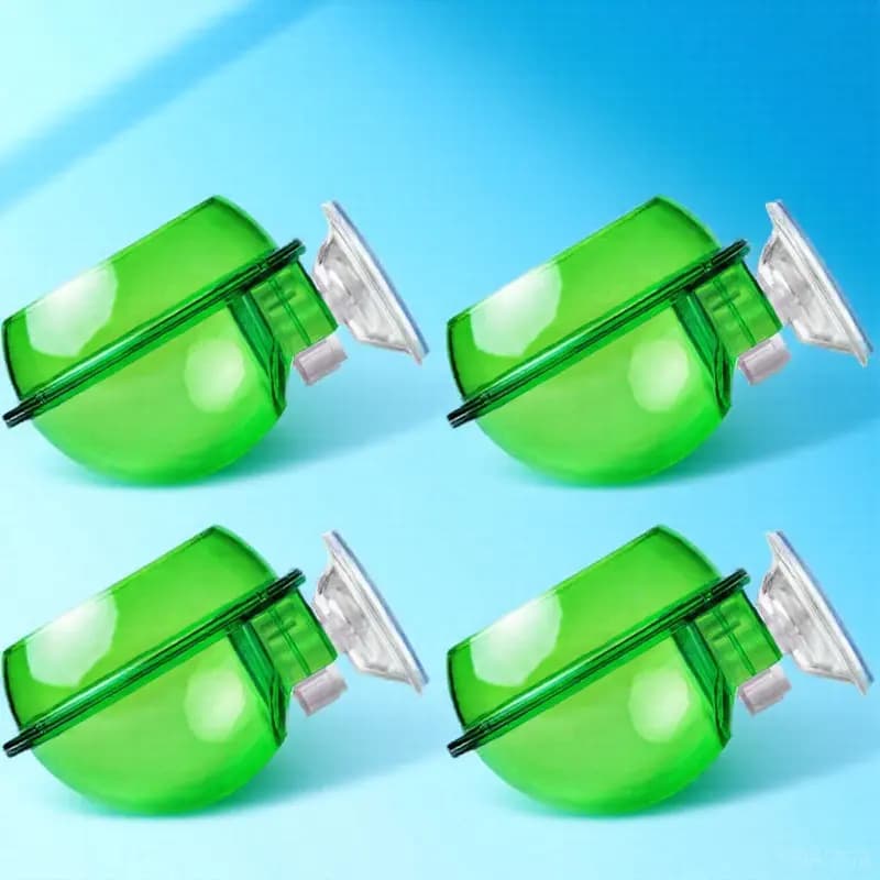 4Pcs Reptile Feeder Suction Cup Wall Mounted Lizard Food Water Bowl Gecko Turtle Pet Cage Feeding Basin Secure