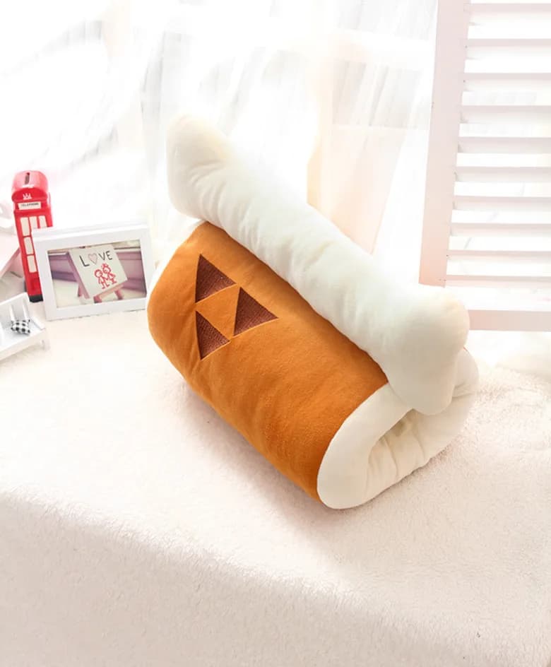 Lovely Monster Hunter Huge Grilled Meat Pillow Plush Barbecu with Big Bone Stuffed Toy Children's Christmas Home Decoration Gift