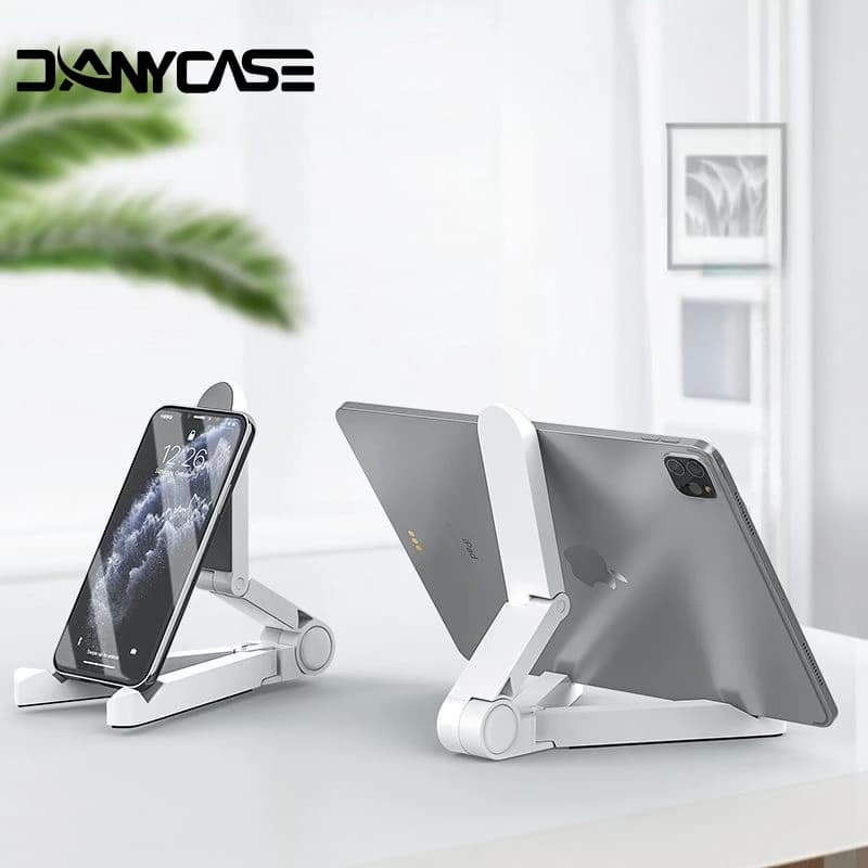 Supporto per iPad pieghevole portatile compatibile con supporto in plastica da tavolo per telefono tablet da 4 "-11" per supporto per tablet Xiaomi Samsung Huawei