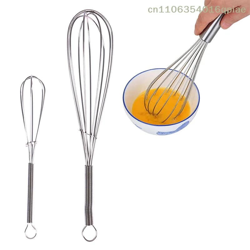 (Summer4) 1 Pezzo Sbattitore per Uova Manuale Rotante, Utensile da Cucina Ecologico per Mescolare Uova
