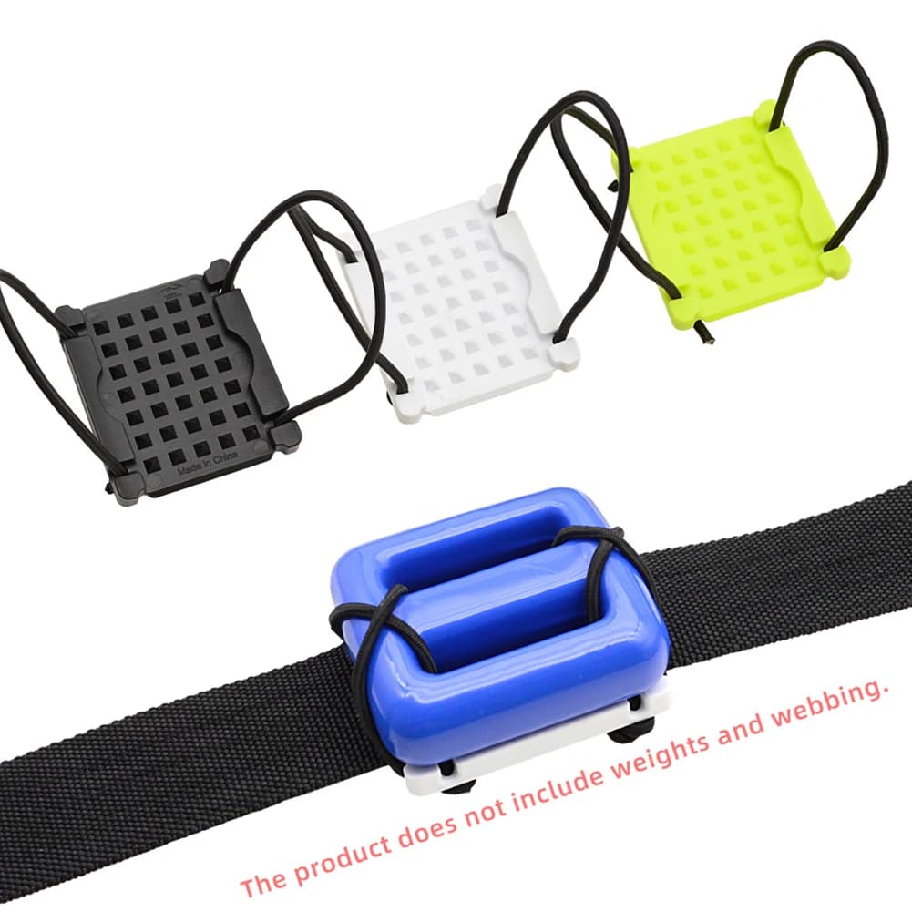Scuba Diving Weight Fixing Plate Wear Resistant Diving Counterweight Fixed Plate BCD Webbing Mounting Plate Dive Accessories