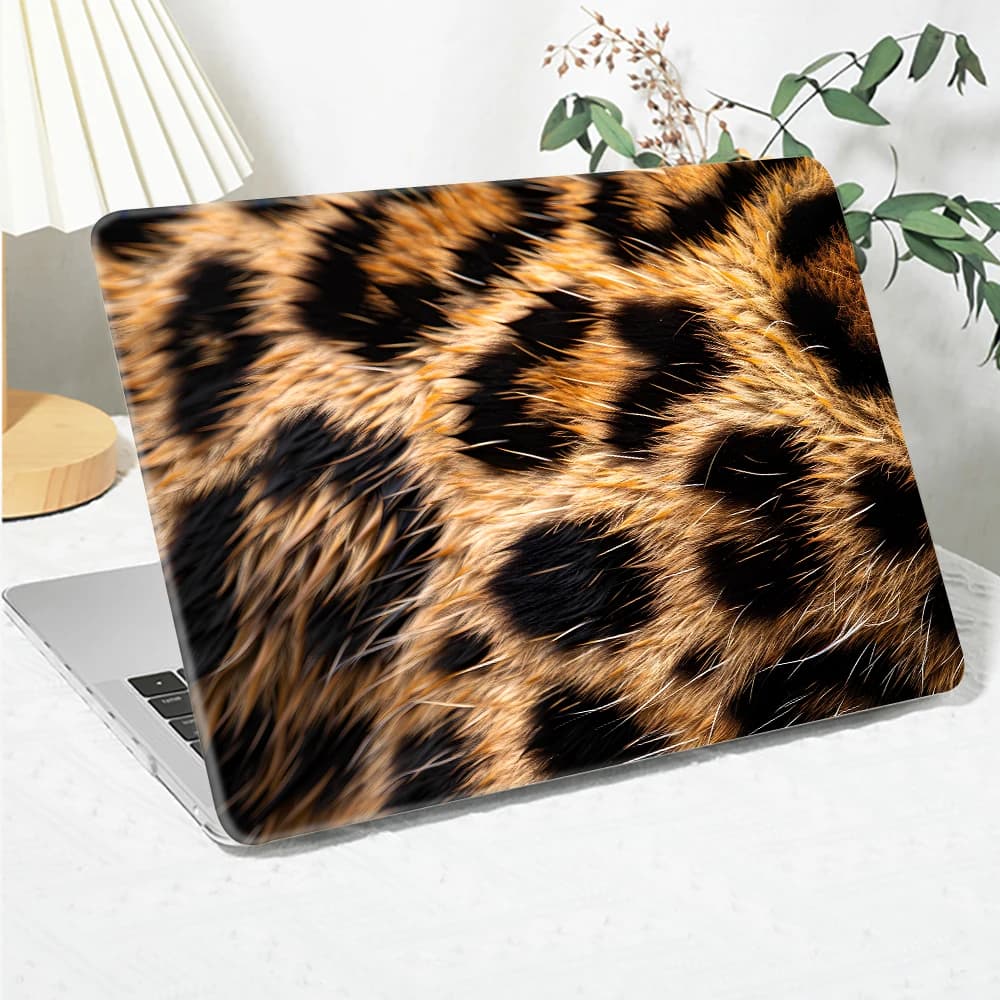 Custodia con stampa fantasia leopardata per MacBook Pro 14 2026 Cover M5 Max A3427, compatibile con MacBook Neo 13 2026, 14.2, 16, Air 15 Funda