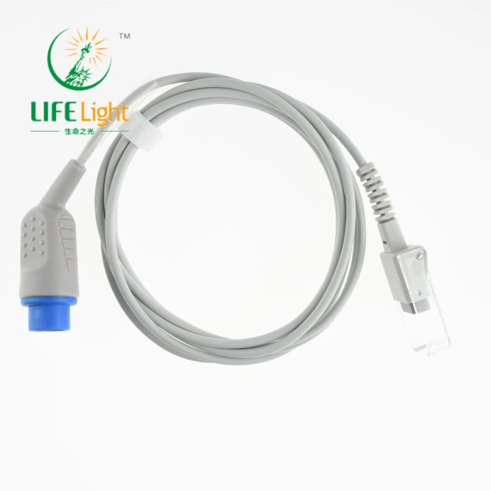 Compatible 8 pin M*ENNEN Pulse Oximeter Monitor, Spo Prolong Sensor Adapter Cable, Spo2 Prolong Sensor Connector