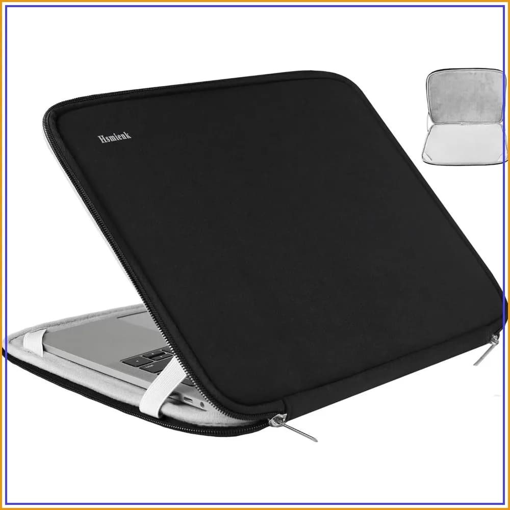 15.6 Inch Laptop Sleeve, Shockproof Protective Cover Flip Case Briefcase Carrying Bag for Notebook
