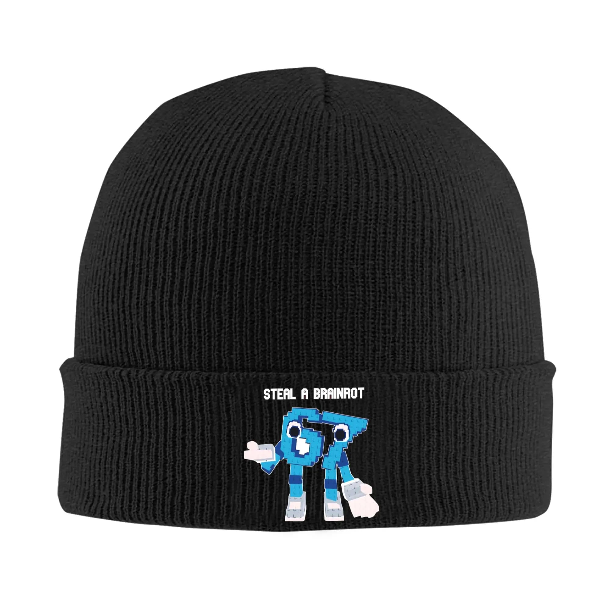 Bruh Steal a brainrot 67 Six Seven Knitted Hat Beanies Winter Hats Warm Unisex Street Funny Brainrot Meme Caps for Men Women