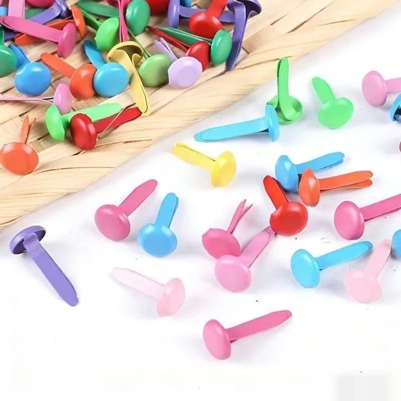 151pcs Colorful Mini Brads, for Journals, Photos & Leather Bag Embellishments