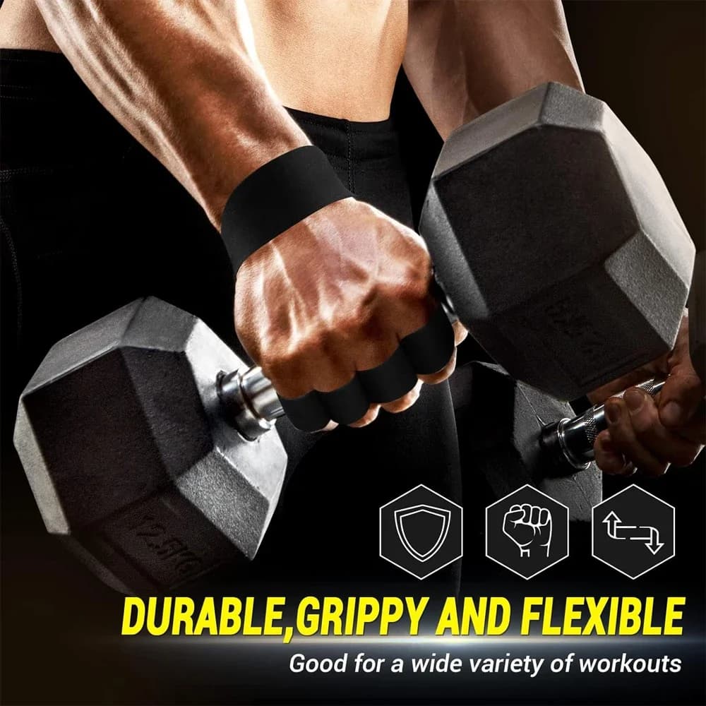 1Pair Weight Lifting Gloves with Padded Leather Palm Grip Gym Sport Gloves Durable Exercise Gloves for Kettlebell, Pull-Ups, Row