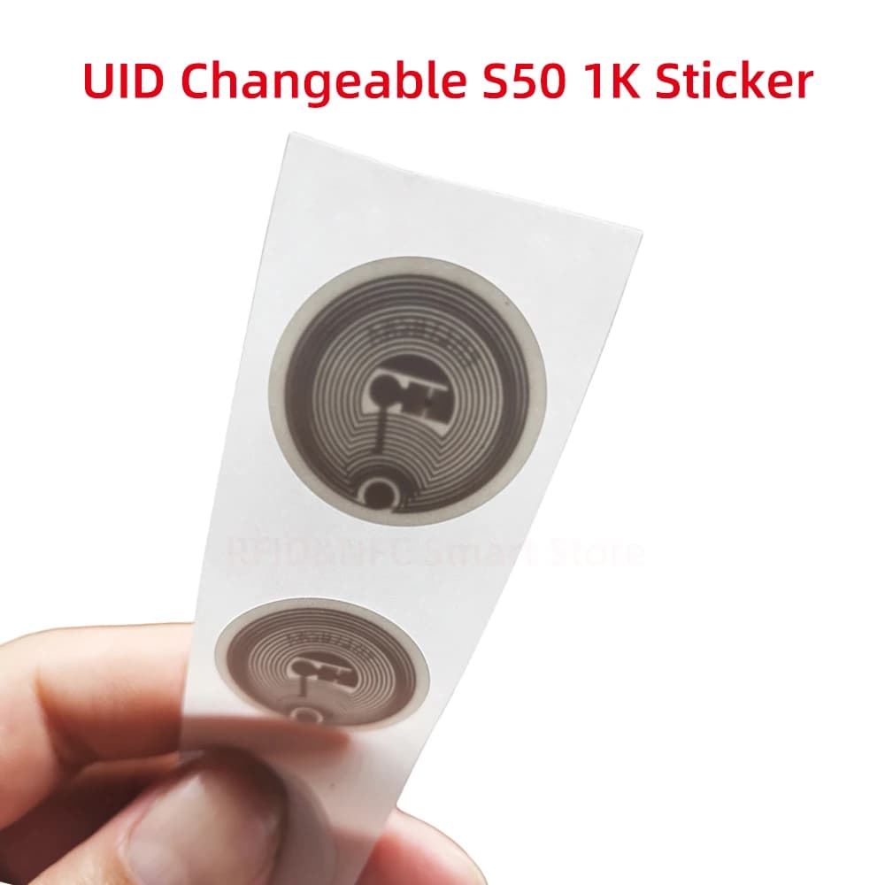 5/10/20pcs uid Smart Chip Nfc Rfid 13.56mhz Per S50 Carta Clone Crepa Modificabile 25mm CUID Tag Token Copia 1k adesivi riscrivibili