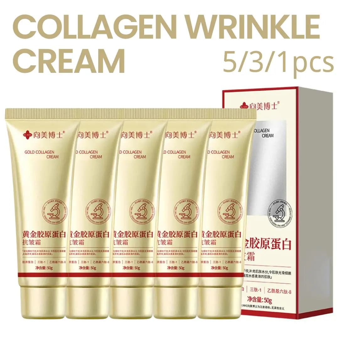 5/3/1pc Golden collagen anti-wrinkle cream Moisturizing face cream, Reduces thin lines Improves rough wrinkles and Cosmetic skin care edging