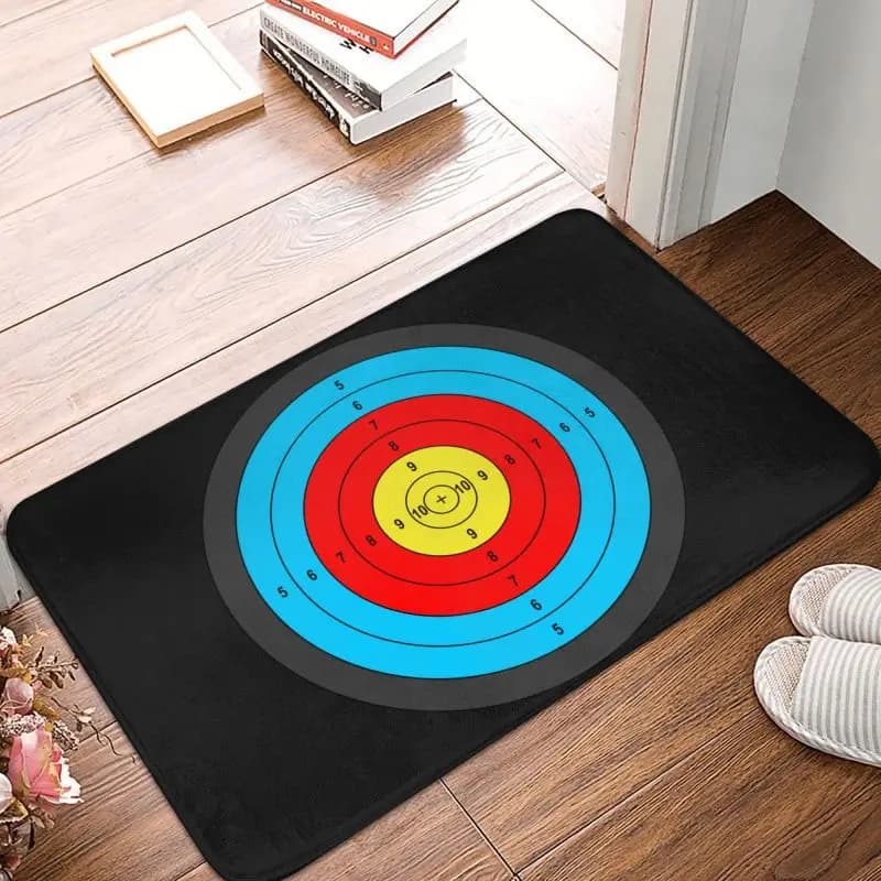 Bersaglio da tiro personalizzato Tappetino per porta d'ingresso Tiro con l'arco assorbente per esterni Archer Freccette Zerbino Cucina Camera da letto Ingresso Tappeto