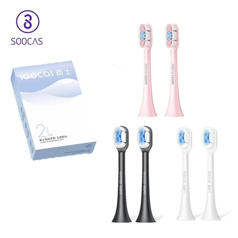 Soocas X3 2 pieces Soocare Replacement Electric Toothbrush Cloud Feeling Head for SOOCAS Mi SOOCARE X3 Replacement Brush Head