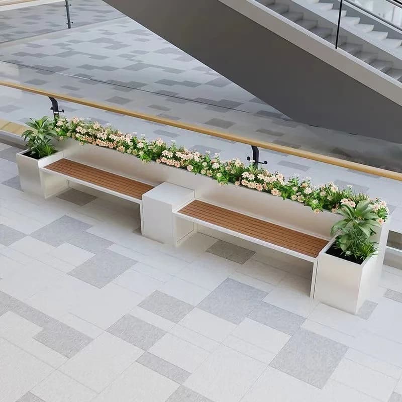 Divisorio per balcone, combinazione semplice per interni, recinzione mobile a pendolo per esterni, fioriera in metallo, fioriera in ferro battuto per esterni